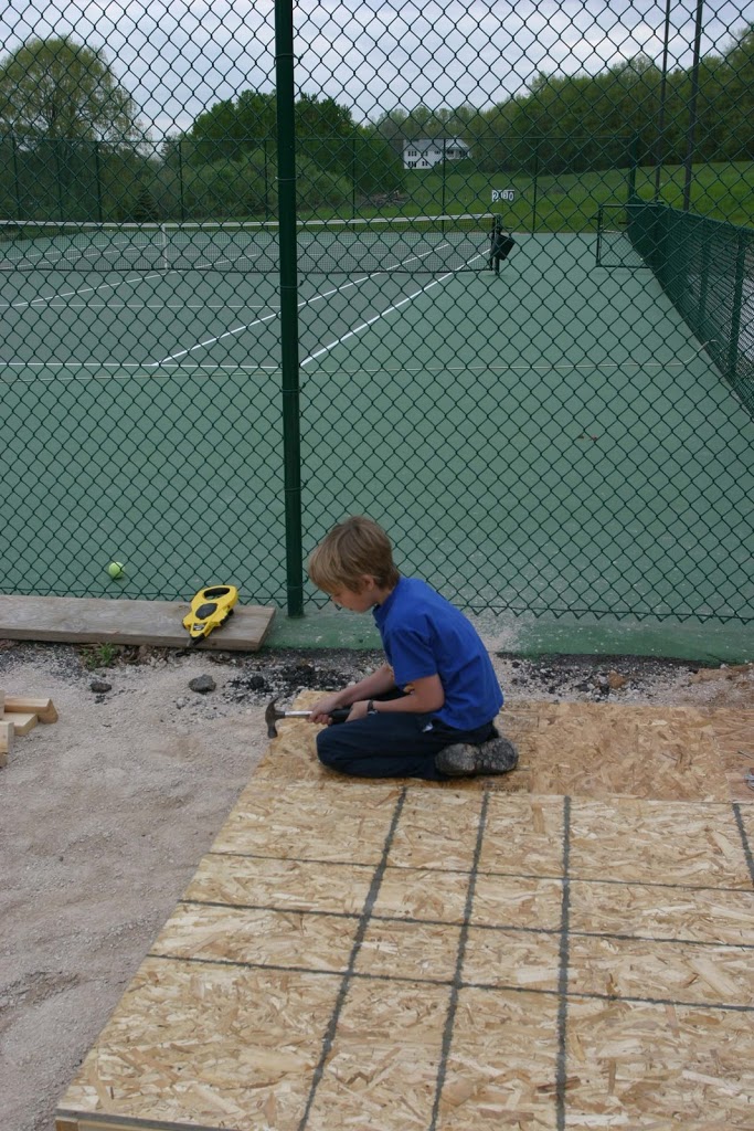 Noah builds a shed!