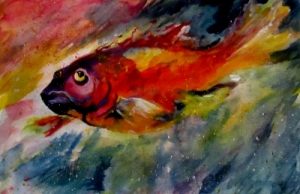 Fish or Cut Bait, painting by Delilah Smith