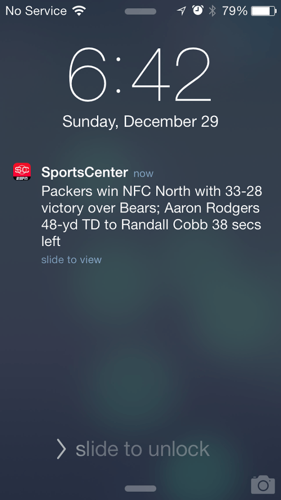 A happy message on my phone!