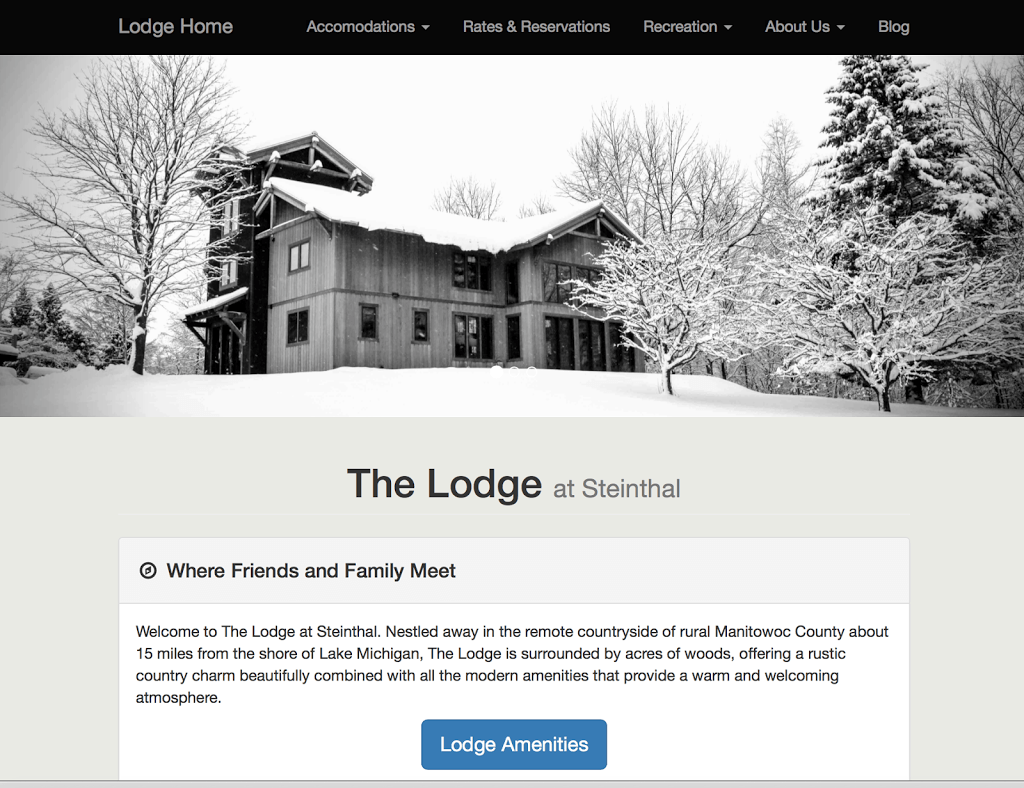 Website Facelift for The Lodge!