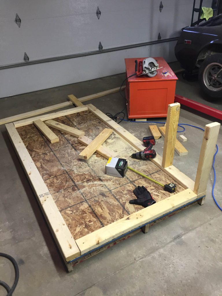 Battery box construction will be more than large enough to house the batteries, charge converter and inverter for the system...