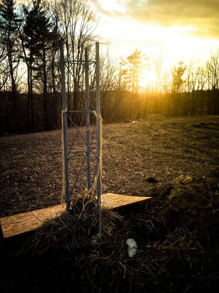 The Rohn-25 Tower Base in place and ready to be extended.