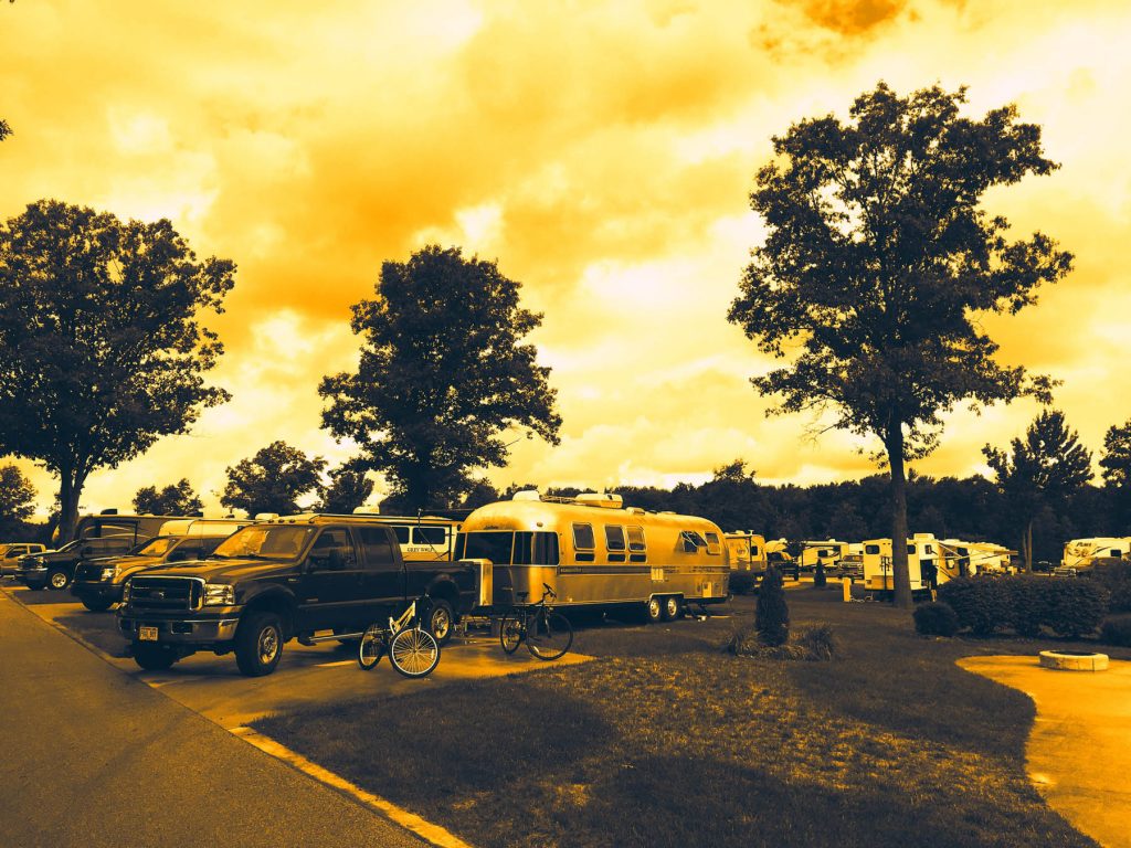 Camping at Duck Creek RV Campground - Can you say CEMENT?