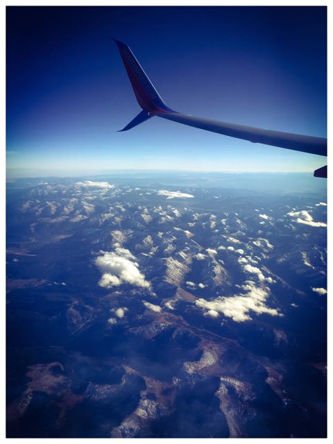En route over the Rockies