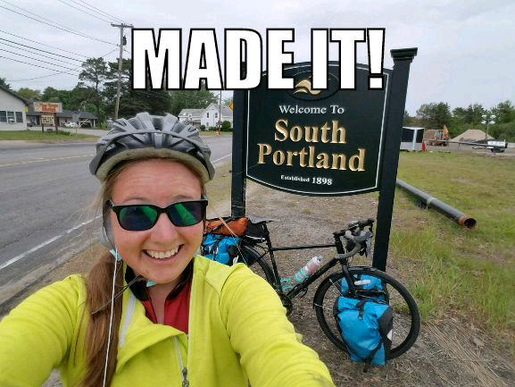Emily made it to Maine!