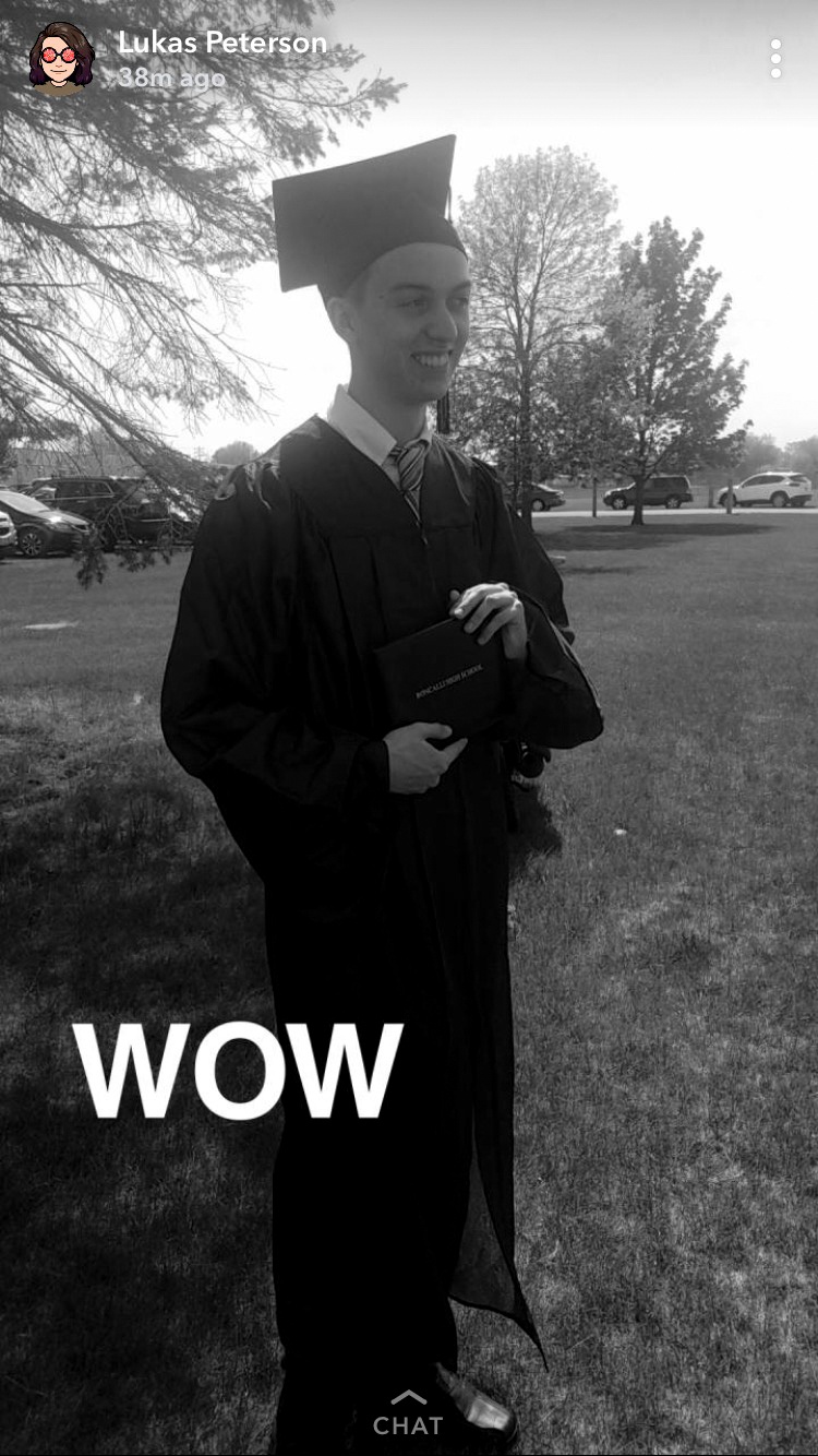 Noah Graduates from High School Today!