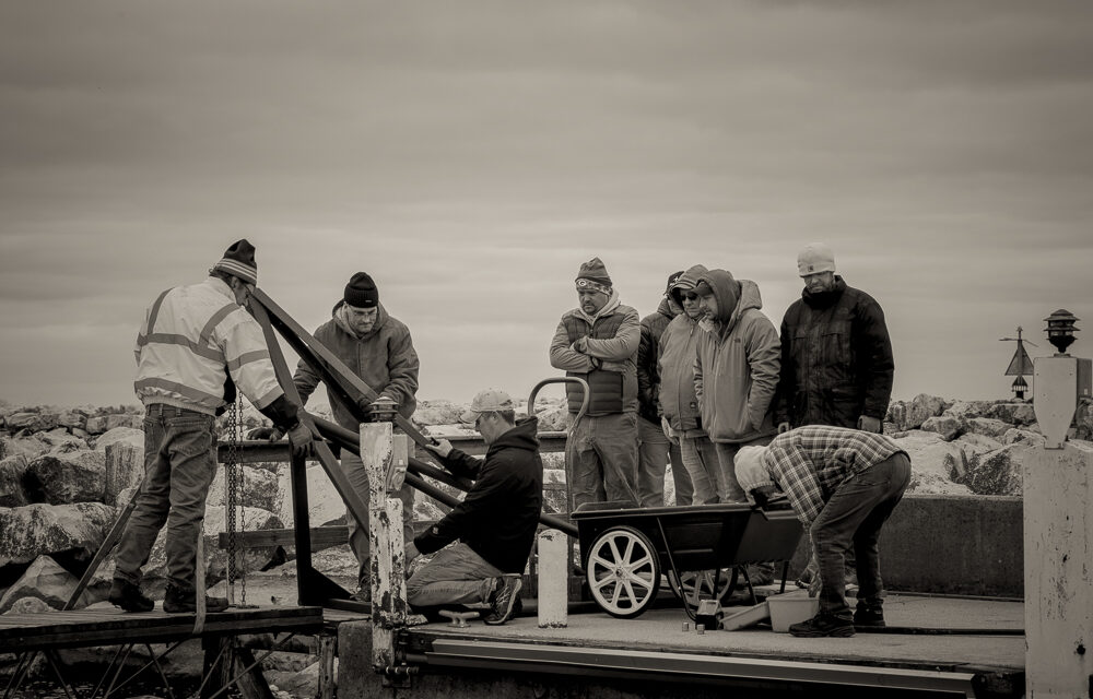 Pier Cleanup at The Sheboygan Yacht Club