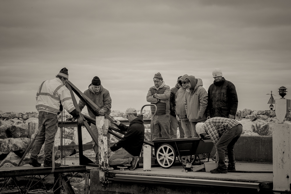 Pier Cleanup at The Sheboygan Yacht Club